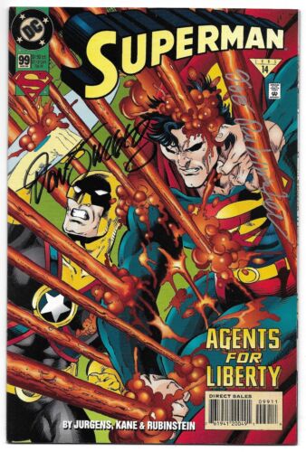 Superman 99 signed Dan Jurgens Joe Rubinstein handsigniert Kombiversand