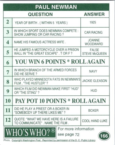 1995 WHO'S WHO? ⭐celebrity trivia⭐ Cards pack fresh (you pick) Free Shipping - Picture 334 of 402