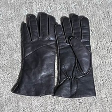Vintage Brown Leather Thinsulate lined Gloves size Large Womens