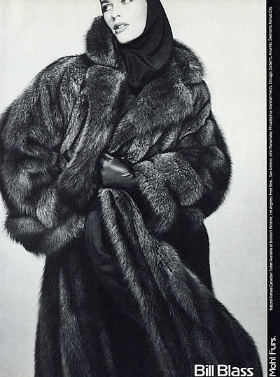 1986 Mohl Furs Bill Blass Fisher jacket fur coat vintage 1