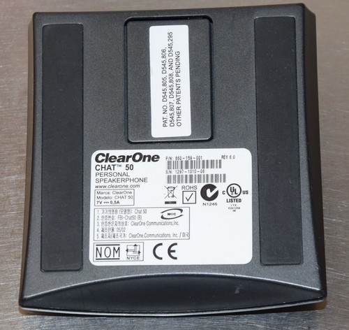 ClearOne Chat 50 860-159-001 Portable USB Personal Speakerphone for PC - Afbeelding 2 van 3