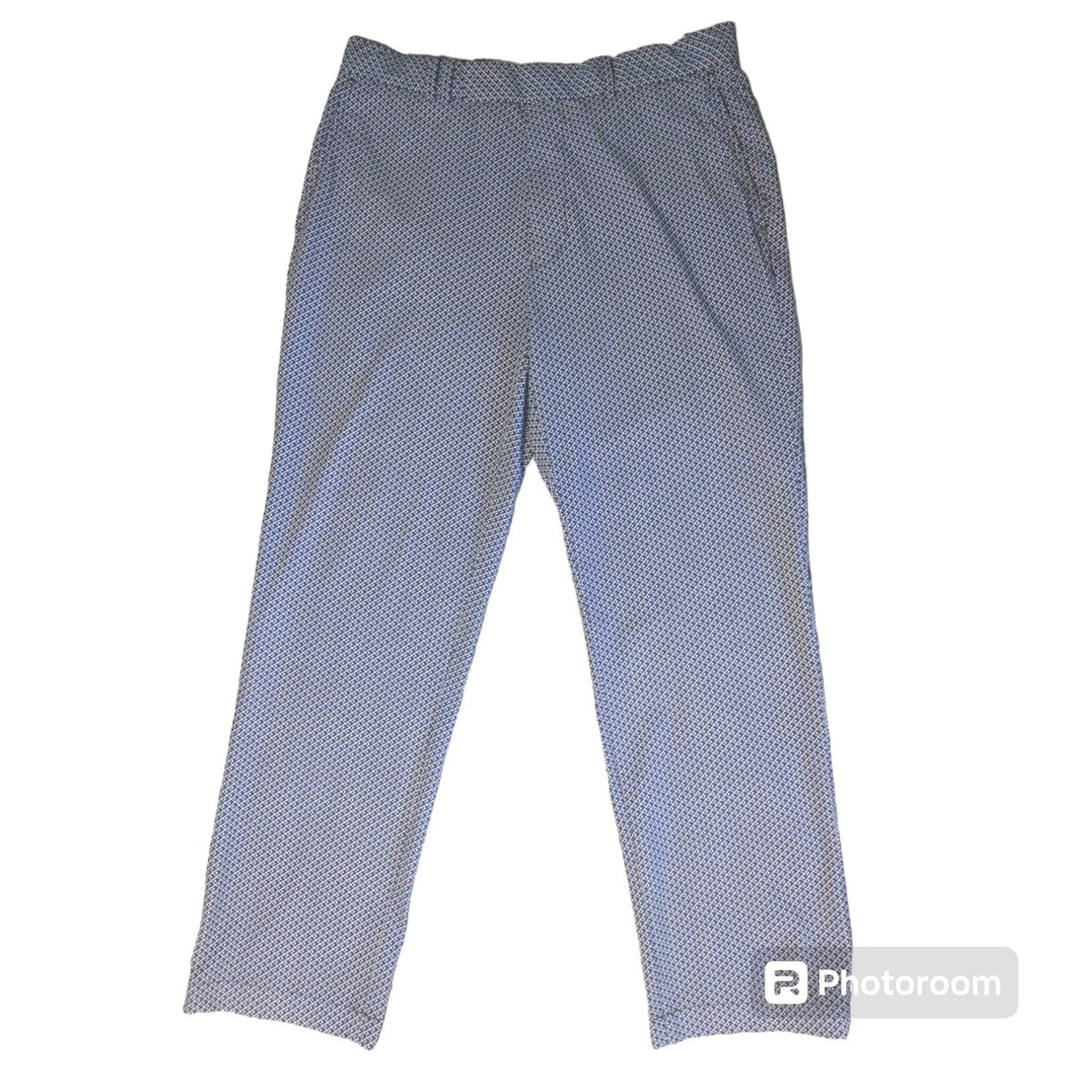 ポロ RALPH LAUREN RLX 新品 メンズゴルフパンツ　32/32 Ralph Lauren RLX Black White Blue Diamond Polyester Mens Golf