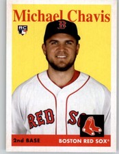 2019 Topps Archives 1958 Base Card #4 Michael Chavis Red Sox RC Rookie