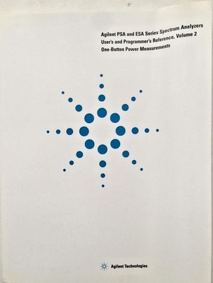 Agilent PSA/ESA Series Users & Programmers Reference Volume 2 P/N E4440-90346