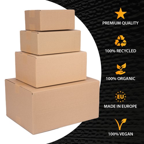 embalaje cajas plegables 200x150x90 mm KK-10 marrón envío cajas plegables - Imagen 7 de 7