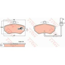 TRW Bremsbeläge GDB1366 Bremsklötze für Seat Exeo ST 3R5