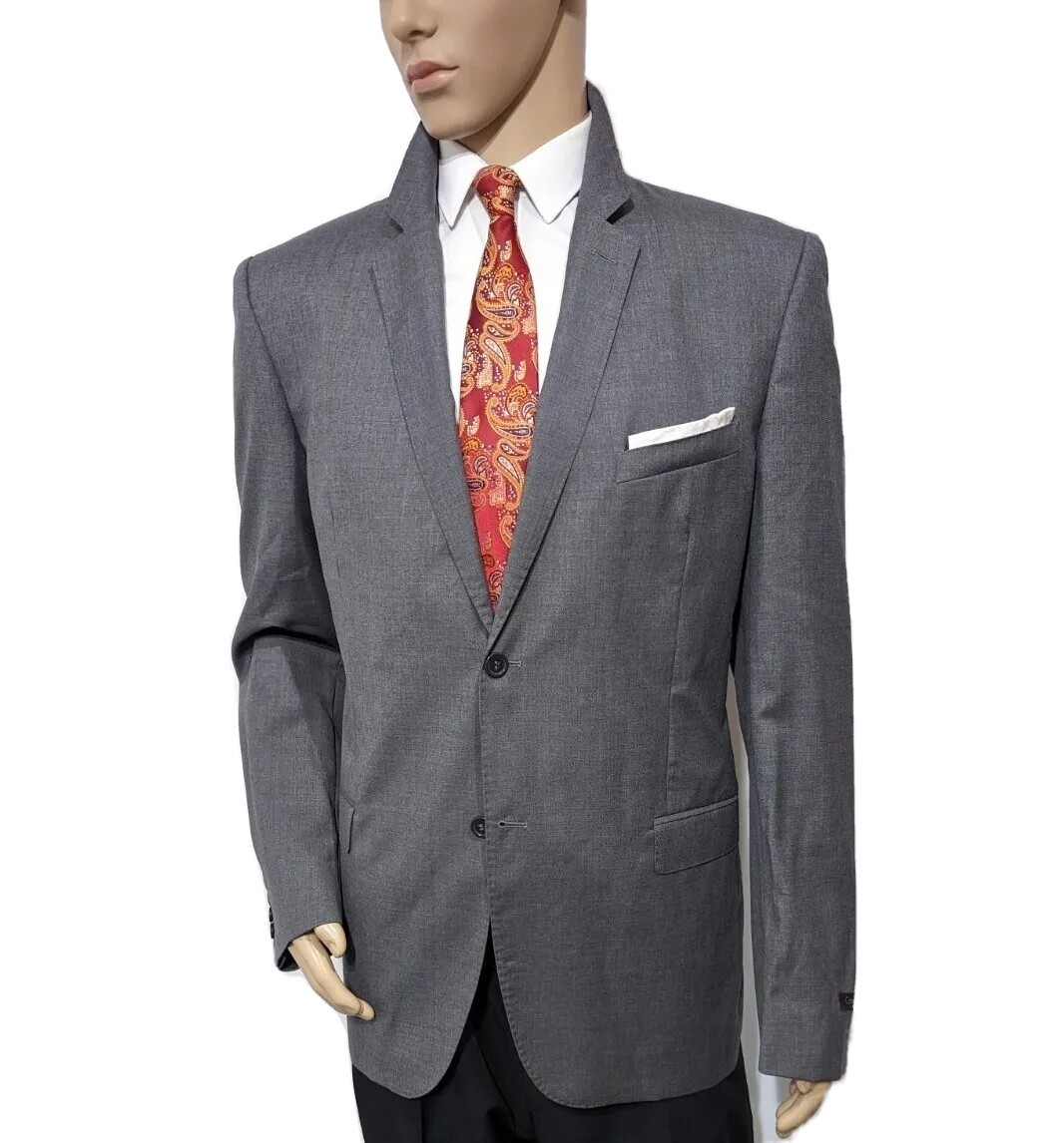 NWOT Calvin Klein Collection Mainline Mens Slim Fit Blazer UK 44R IT 54 RRP £550 image 3