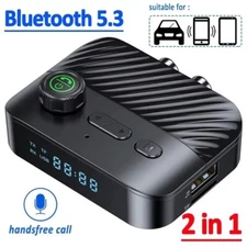 2in1 Bluetooth Transmitter Receiver Wireless Adapter TV Home Stereo A2DP Audio