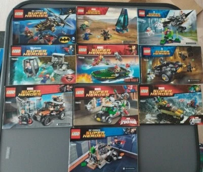 Lego Bauanleitungen 10 Stück Superheroes - Bild 1 von 3