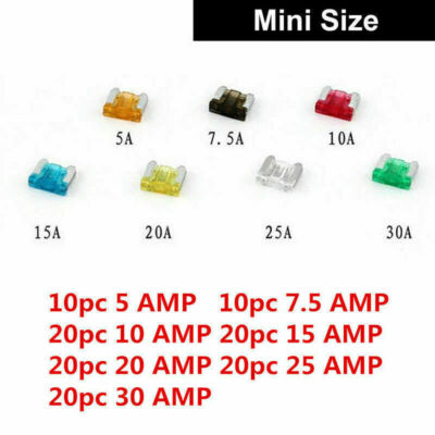 120x Mini LP kfz Sicherung Micro Flachsicherung Fuse Low Profile F ITAPS Auto