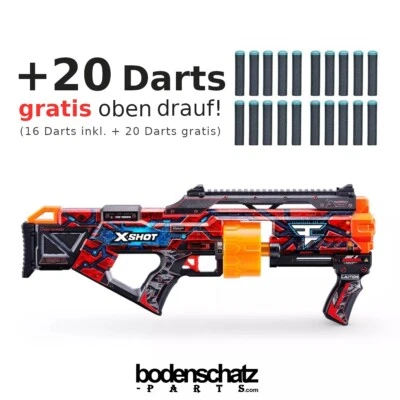 Dart Blaster X-SHOT Skins LAST STAND Face Clan + 20 Darts gratis