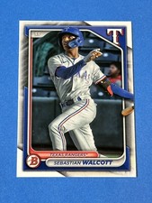 2024 Bowman Sebastian Walcott #BP-81 Texas Rangers (E)