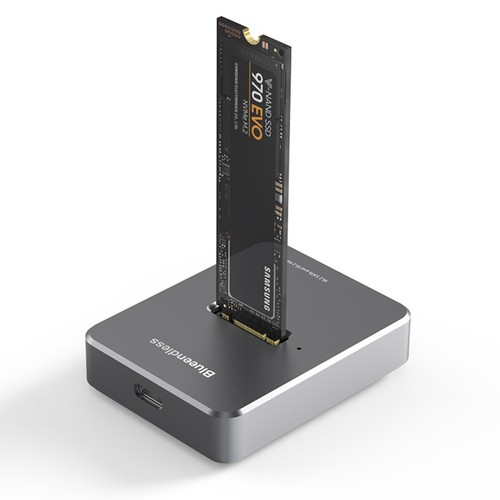 Aluminium Alloy USB 3.1 NVME+SATA SSD Enclosure M Key USB M.2 Docking Station j - Afbeelding 5 van 15