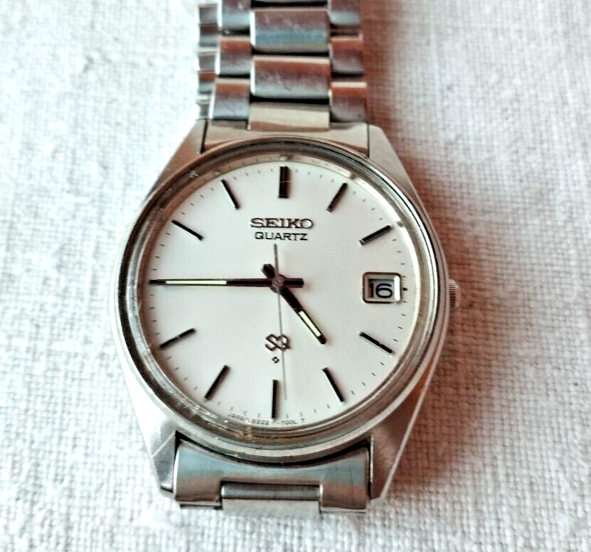 VINTAGE SEIKO SQ 8222-7000 QUARTZ,Japan 80s,stainless steel