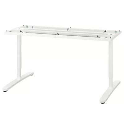 Ikea Bekant Untergestell für Tischplatte weiß 902.553.27, 140x60 cm