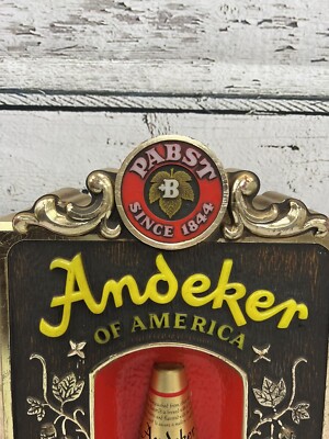VTG Andeker Of America The Beer Supreme Pabst Lighted Bottle VTG Andeker Of America The Beer Supreme Pabst Lighted Bottle