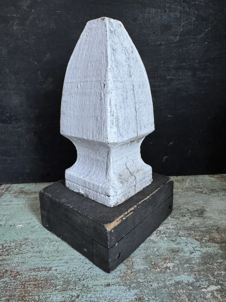 Acabamentos de madeira vintage com base/exibição Tô pronta - Imagem 2 de 4