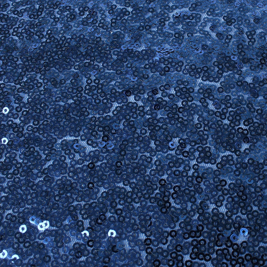 Azul Marino Brillo Lentejuelas Mesa Corredor Boda Aniversario Fiesta Pastel Mesa Decoración Foto 3 de 4