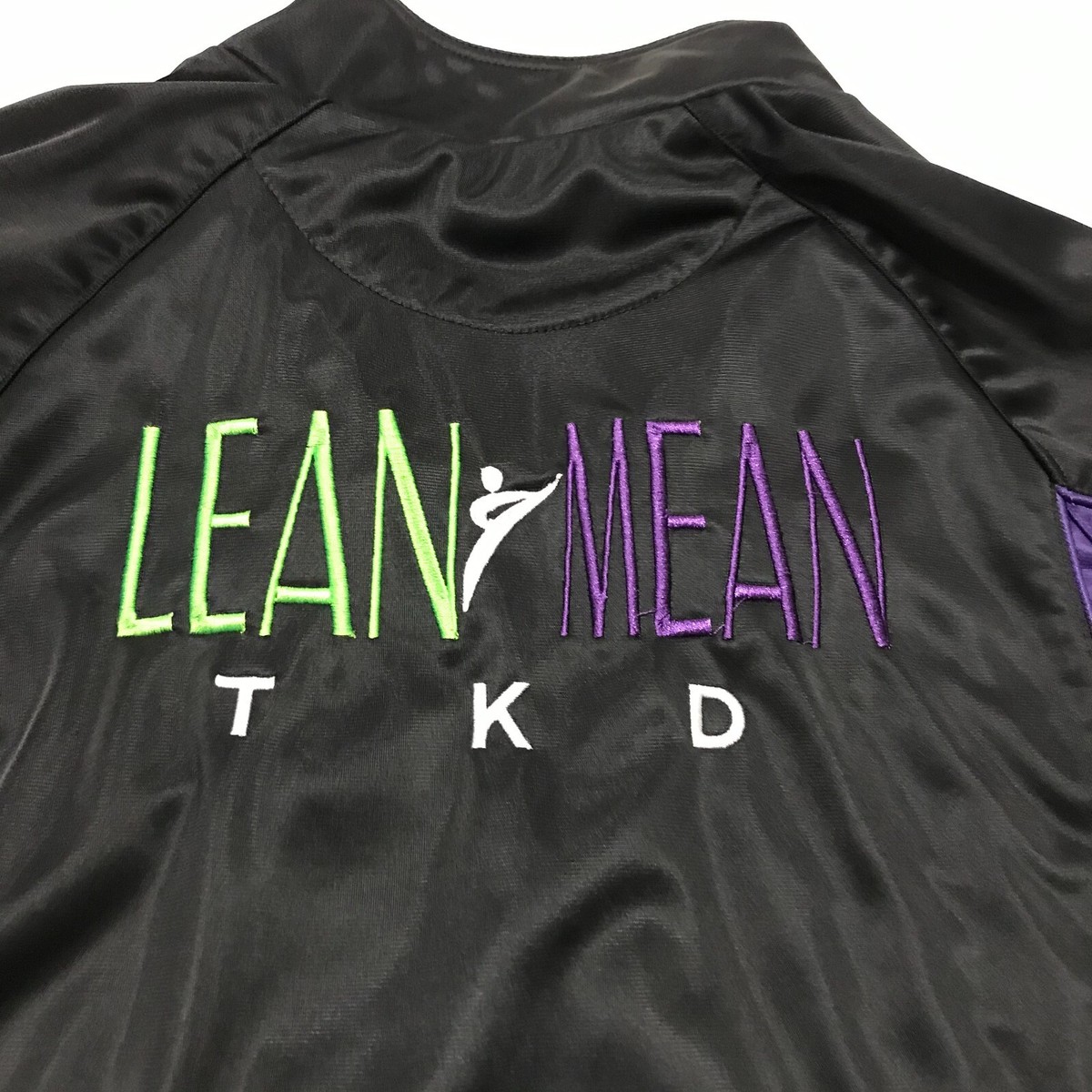 GTM SportsWear black Lean Mean TKD workout jacket small View 6