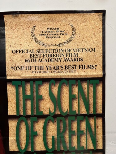 SCENT OF GREEN PAPAYA rare US One Sheet MOVIE POSTER Vietnamese arthouse clasic - Picture 4 of 11