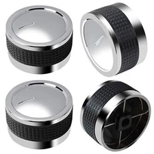 Gas Grill Universal Knobs, Grill Control Knob Replacement Chrome Plated 