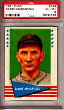 1961 Fleer Baseball Greats #124 Rabbit Maranville Pirates PSA 6 2579
