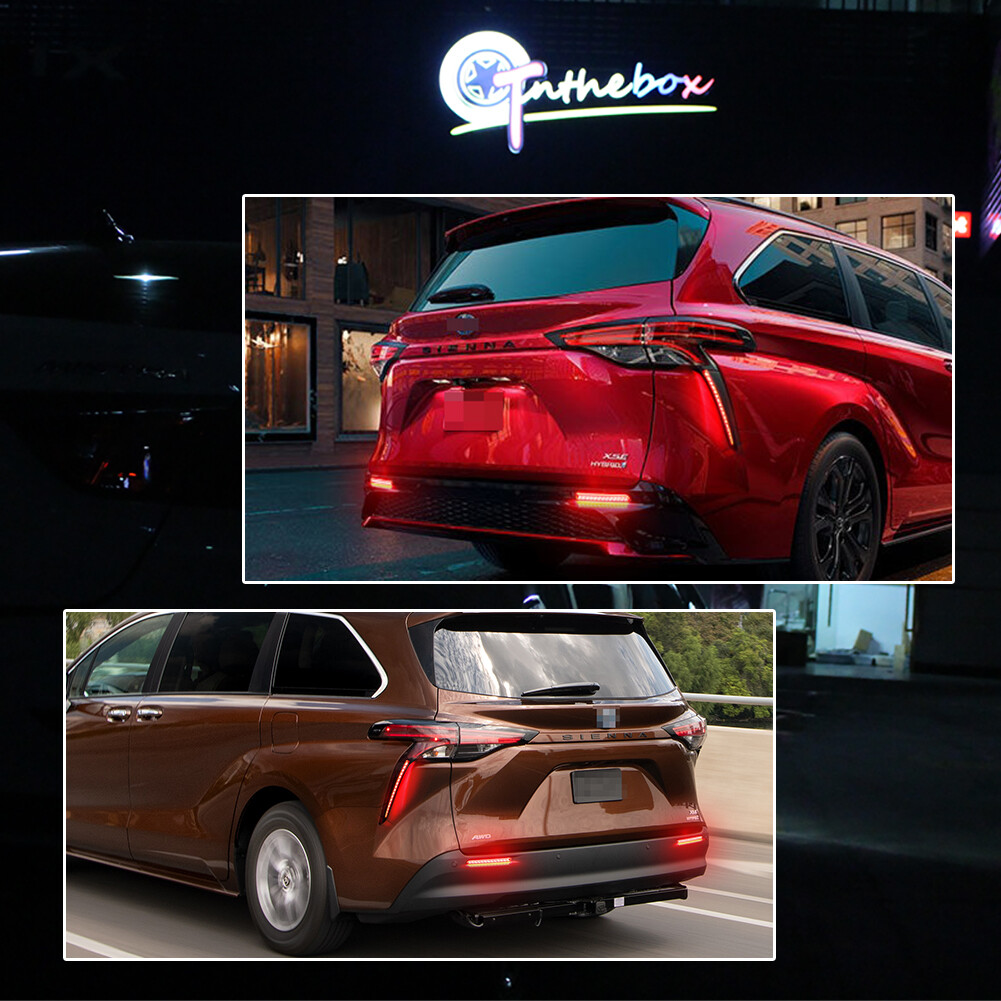 For Toyota Sienna 2021-2025 LED Rear Bumper Marker Tail Lights