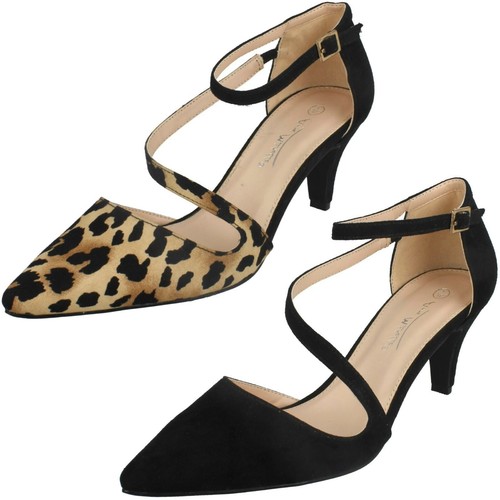 Anne Michelle Ladies Mid Heel Strap - Court Shoes