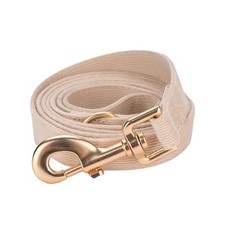 Corduroy Dog Leash 5 Ft Length for Small Medium Large Dogs Beige,Small White