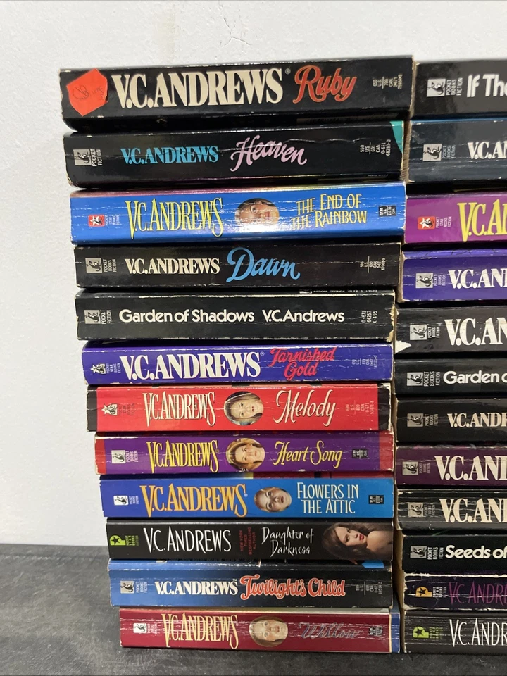 Lot of 24 VC Andrews Paperback Books Dollanganger Series Bood Mix Horror Thrill Foto 2 de 4