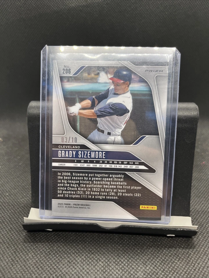 2025 Panini Prizm Grady Sizemore 金色 Prizm /10 — 第 2/2 张图片