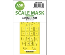 Art Scale Kit 1/35 A6M2 Zero One-sided Painting Mask for Border Model