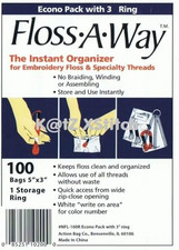 Floss-A-Way Organizer, 3 by 5-Inch, 100-Pack