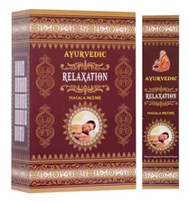 Ayurvedic Relaxation Masala Incense Stick Agarbatti Pack of 12X15g Each 180g Box