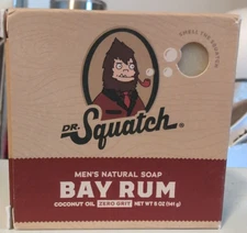 (1 Ct.) Dr. Squatch - Men's Natural Soap - Zero Grit - Bay Rum - 5 Oz