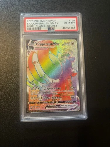 2020 Pokemon SWSH Darkness Ablaze Eternatus VMAX #192 Secret Rainbow PSA 10