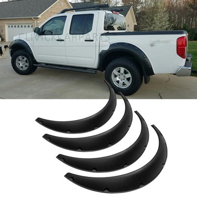 For Nissan Frontier 4.5'' Car Flexible Fender Flares Wheel Arch Wide Body Kit 4PC