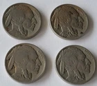 BUFFALO INDIAN HEAD NICKEL LOT (4) COINS WITH READABLE DATES