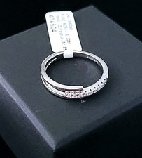 Ring 925 Sterlingsilber, rhodiniert, Zirkonia, Grösse 56 Neu 