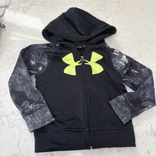 Under Armour Boys Size 4 Zip Up Hoodie EUC
