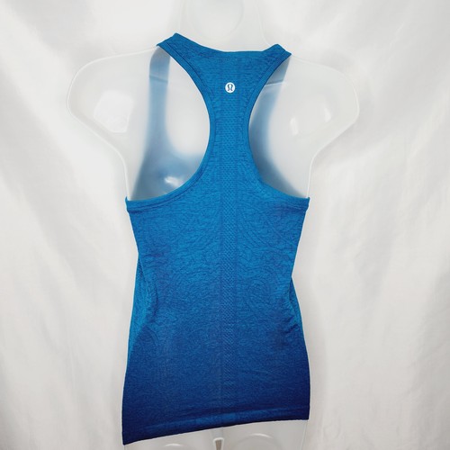 Lululemon Swiftly Speed Racerback Mandala Teal Workout Run tank Top Size 4 - Picture 5 of 9