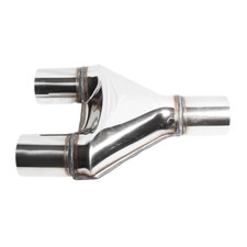 Universal Exhaust Y-pipe Adapter Connector 2.5single To 2.5 Dual For Car Truck Universal Exhaust Y-pipe Adapter Connector 2.5single To 2.5 Dual For Car Truck