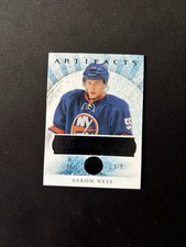 2012/13 Aaron Ness Upper Deck Artifacts Rookie Card Black 3/5 New York Islanders. rookie card picture