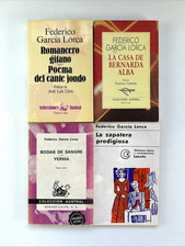 Federico Garcia Lorca Obras 4 libros  Romancero Gitano - La Casa de Bernarda Alb