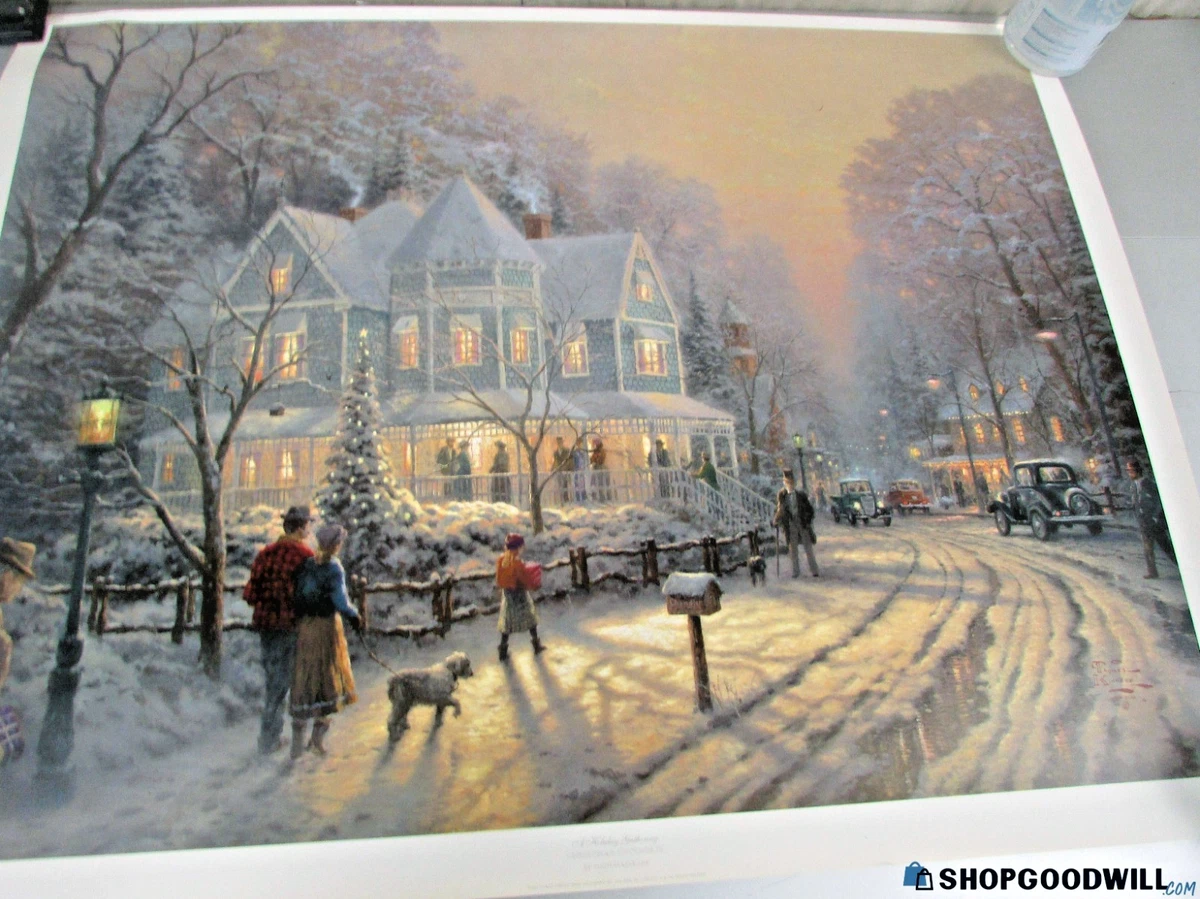 Thomas Kinkade Holiday Gathering In Art Prints for sale | eBay