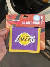 Mighty Mac Sports NBA Los Angeles Lakers Purple Bi-Fold Wallet Vintage New