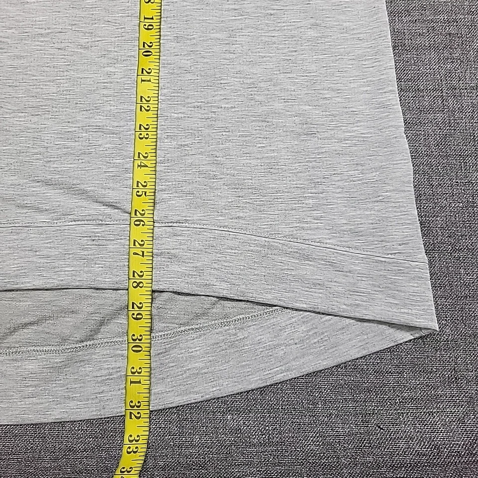 Denim Co Womens French Terry Sweatshirt 1X Plus Size Gray Pullover Top - Image 3 of 4