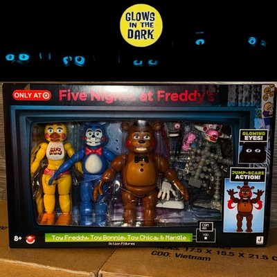 Five Nights at Freddy's 2 Jumpscare Action Figures Exclusive FNaF Glow Mangle