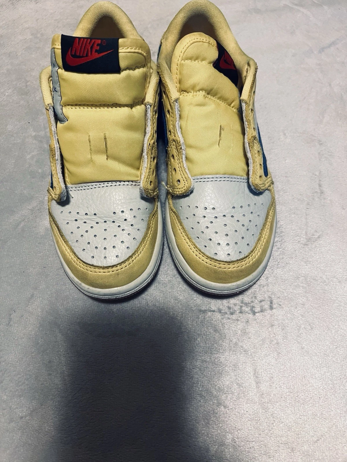 Jordan 1 Retro Low OG SP Travis Scott Canary (PS) DZ5909 700 taglia 13C