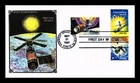 DR JIM STAMPS US COVER SPACE ACHIEVEMENTS FDC COMBO HAM HAND COLORED